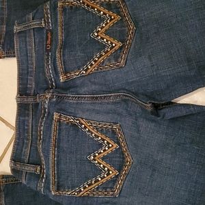 Wrangler shiloh denim jeans size 1 L34 pants vintage vibe no gap waistband